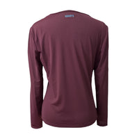 Equisite Cadence Perforated Shirt - Cabernet / Size Medium
