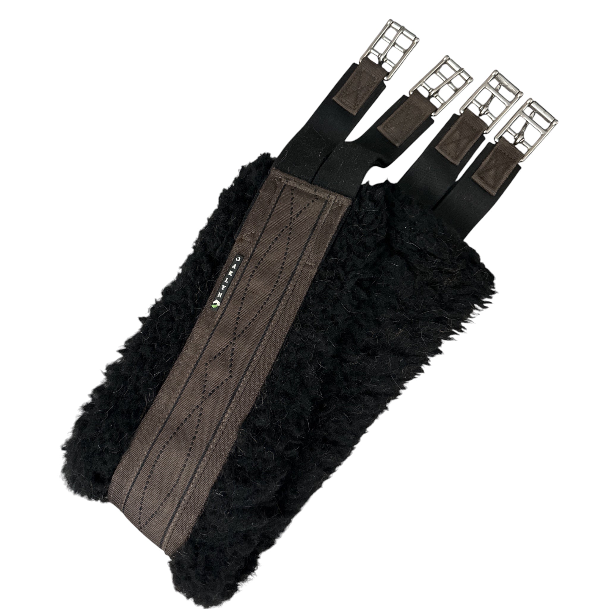 Oaklyn Tack Terra Girth with Black Fancy Stitch - 42" with 2 liners