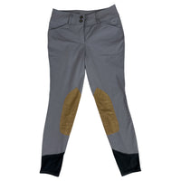 RJ Classics Gulf Knee Patch Breech - Grey / Size 26 L