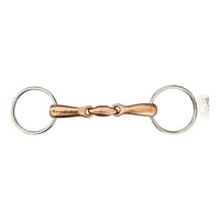 Korsteel Oval Mouth Copper Loose Ring Snaffle Bit - 5 1/2"  NEW