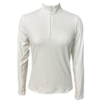 Hannah Childs Sola Perforated Show Shirt - White / Size XS