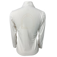 Hannah Childs Sola Perforated Show Shirt - White / Size XS