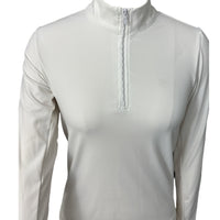 Hannah Childs Sola Perforated Show Shirt - White / Size XS