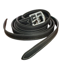 Butet  Lined Stirrup Leathers - Cachou / Dark Brown Size 54"   NEW
