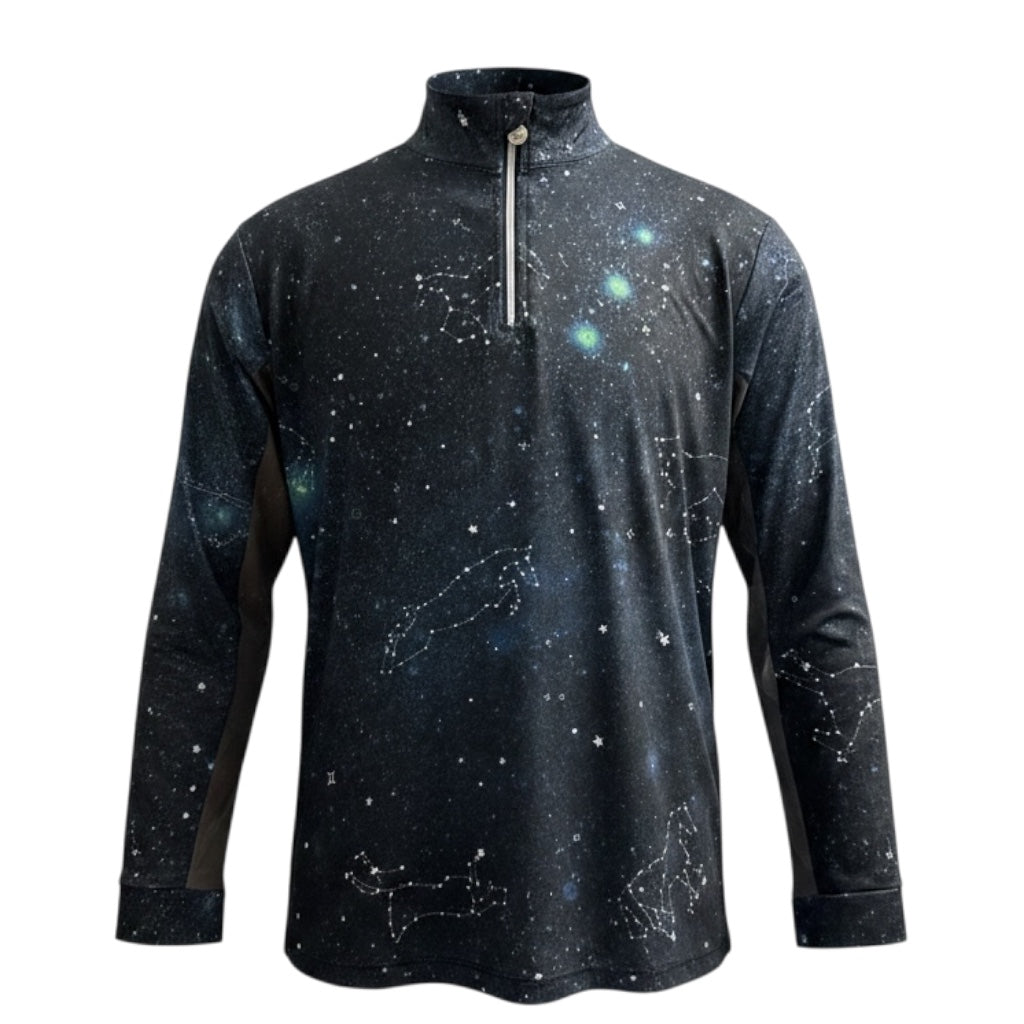 Dapplebay Kids Constellation 1/4 Zip Long Sleeve - Size Youth 14/16