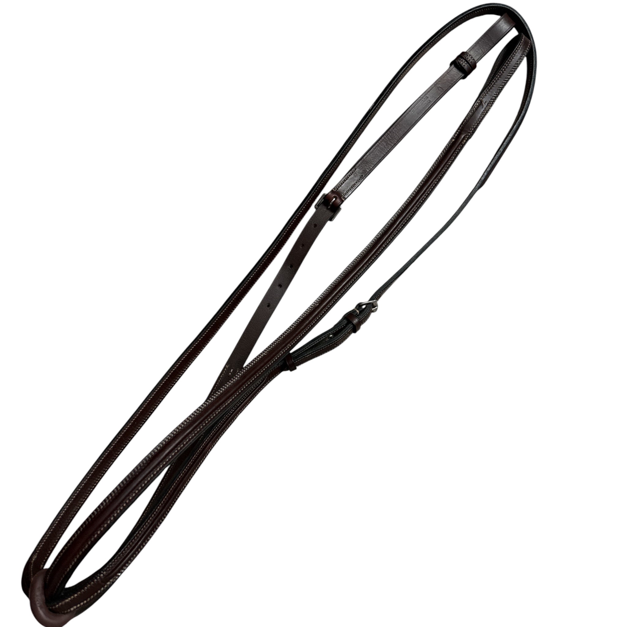 Hadfield's Saddlery Flat Raised Leather Standing Martingale - Brown / Oversize