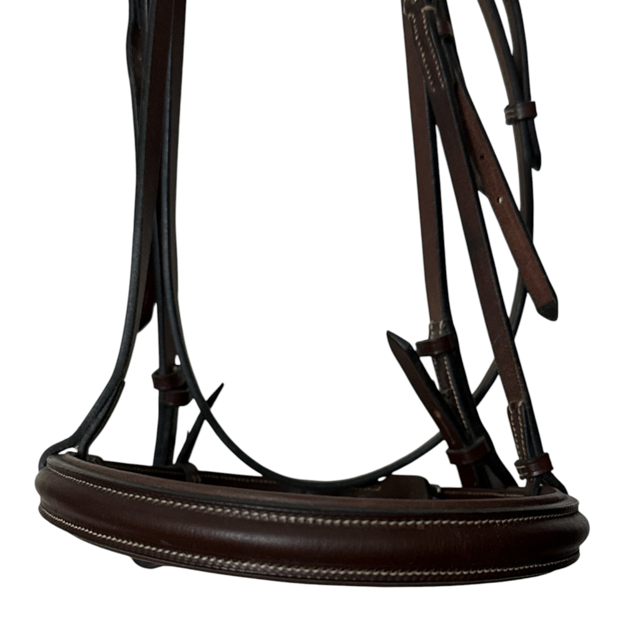 Hadfield's Saddlery Raised Padded Plain Hunter Bridle - Over Size