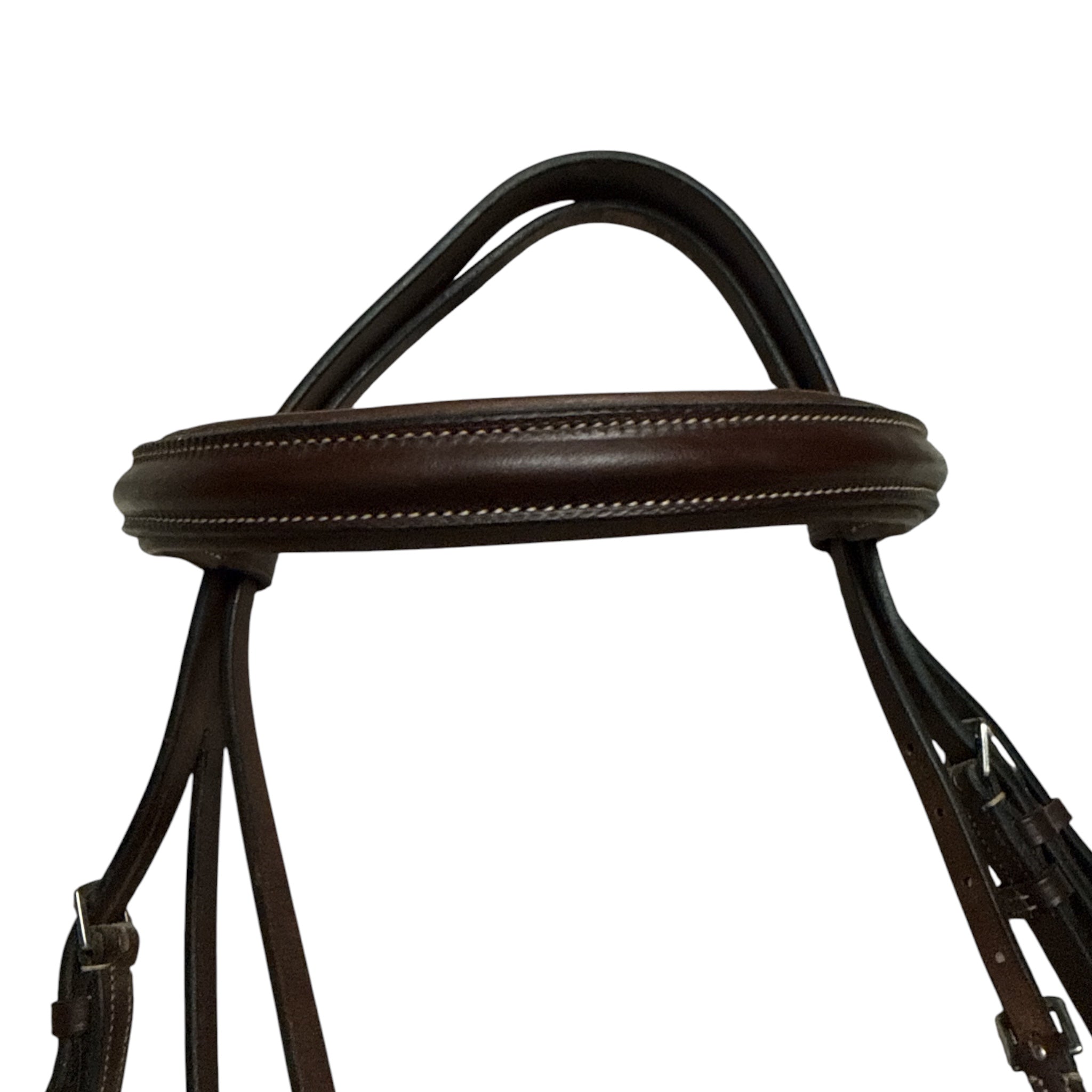 Hadfield's Saddlery Raised Padded Plain Hunter Bridle - Over Size