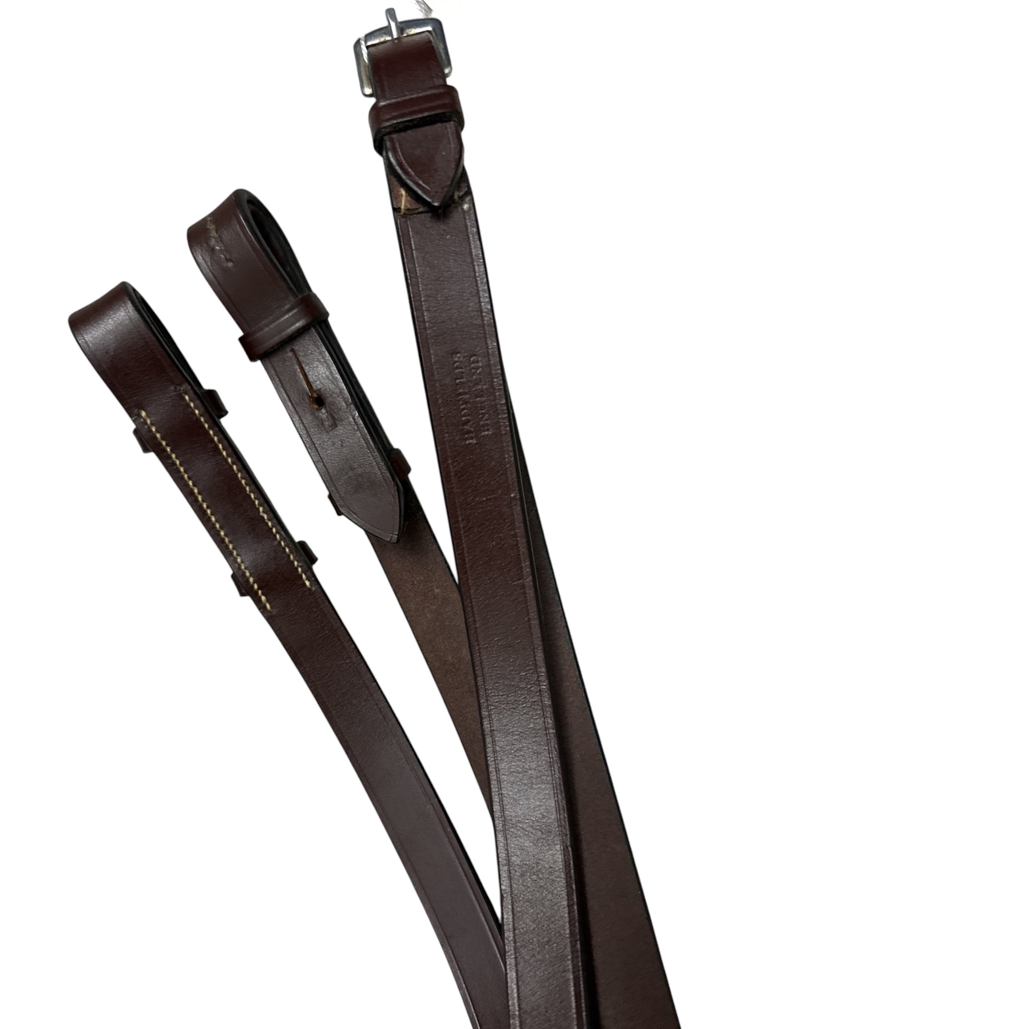 Hadfield's Saddlery Flat Leather Reins - 3/4 "