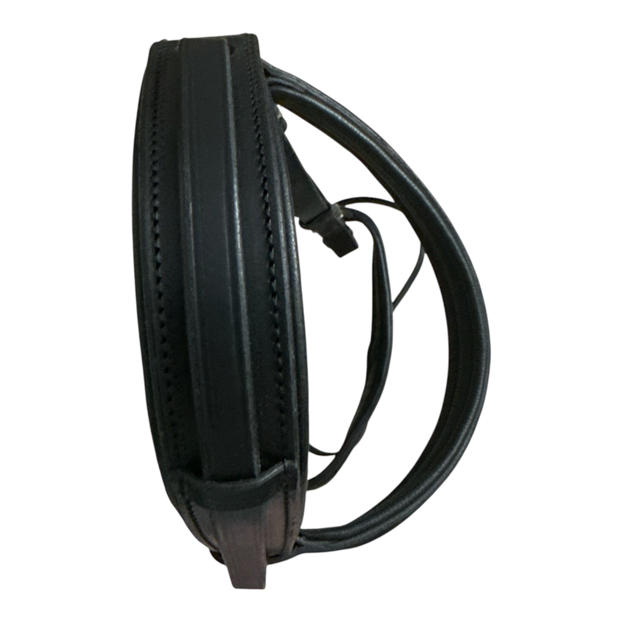 Black  Leather (Unbranded) Flash Bridle with Web Reins- Full/Horse Size   NEW