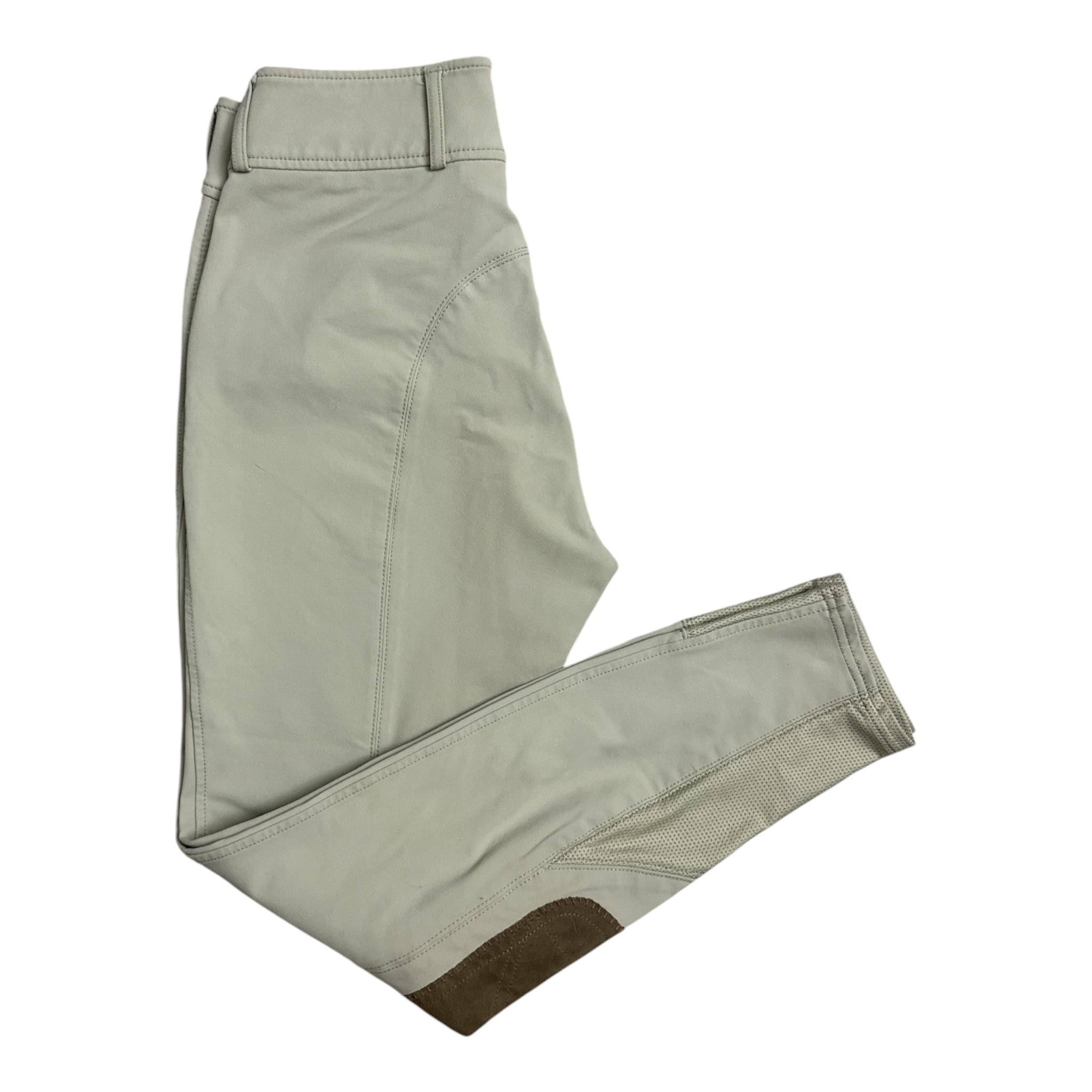 RJ Classics Anna Mid Rise Knee Patch Breech - Tan / Size US 26 L