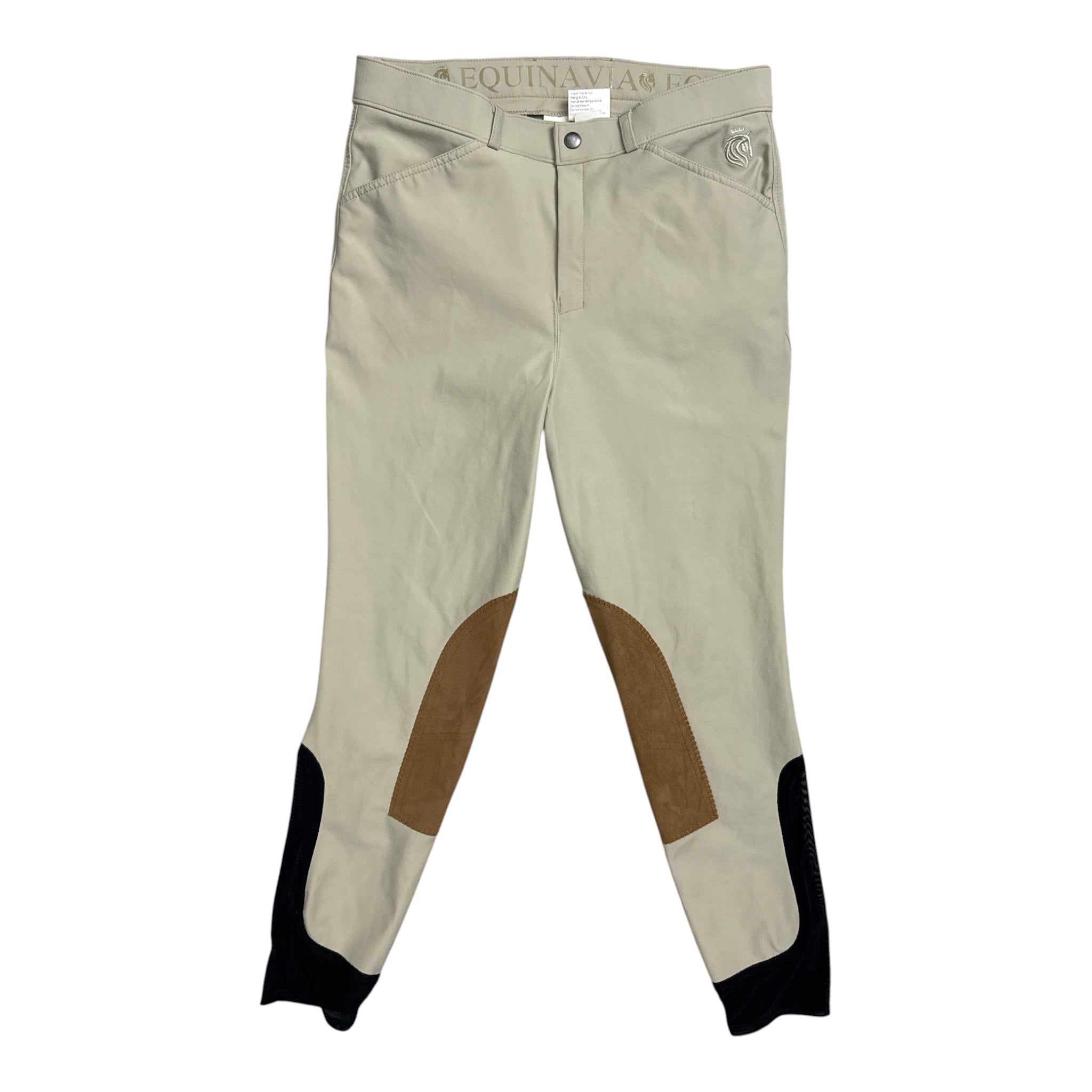 Equinavia Erik Mens Show Knee Patch Breeches - Tan / Size US 30