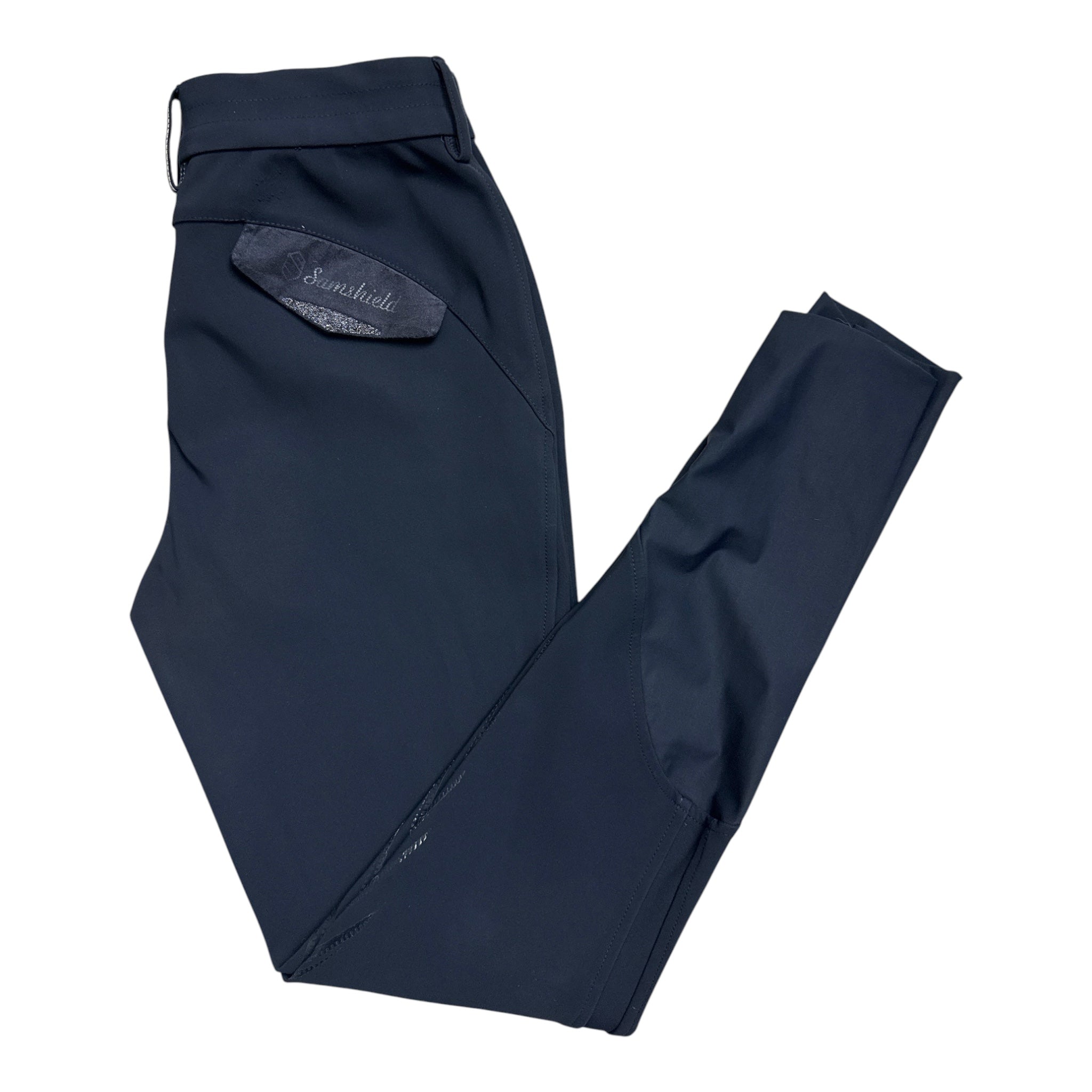 Samshield Mathilde Breeches Knee Grip - Navy Blue / Size FR 34 (US 24)