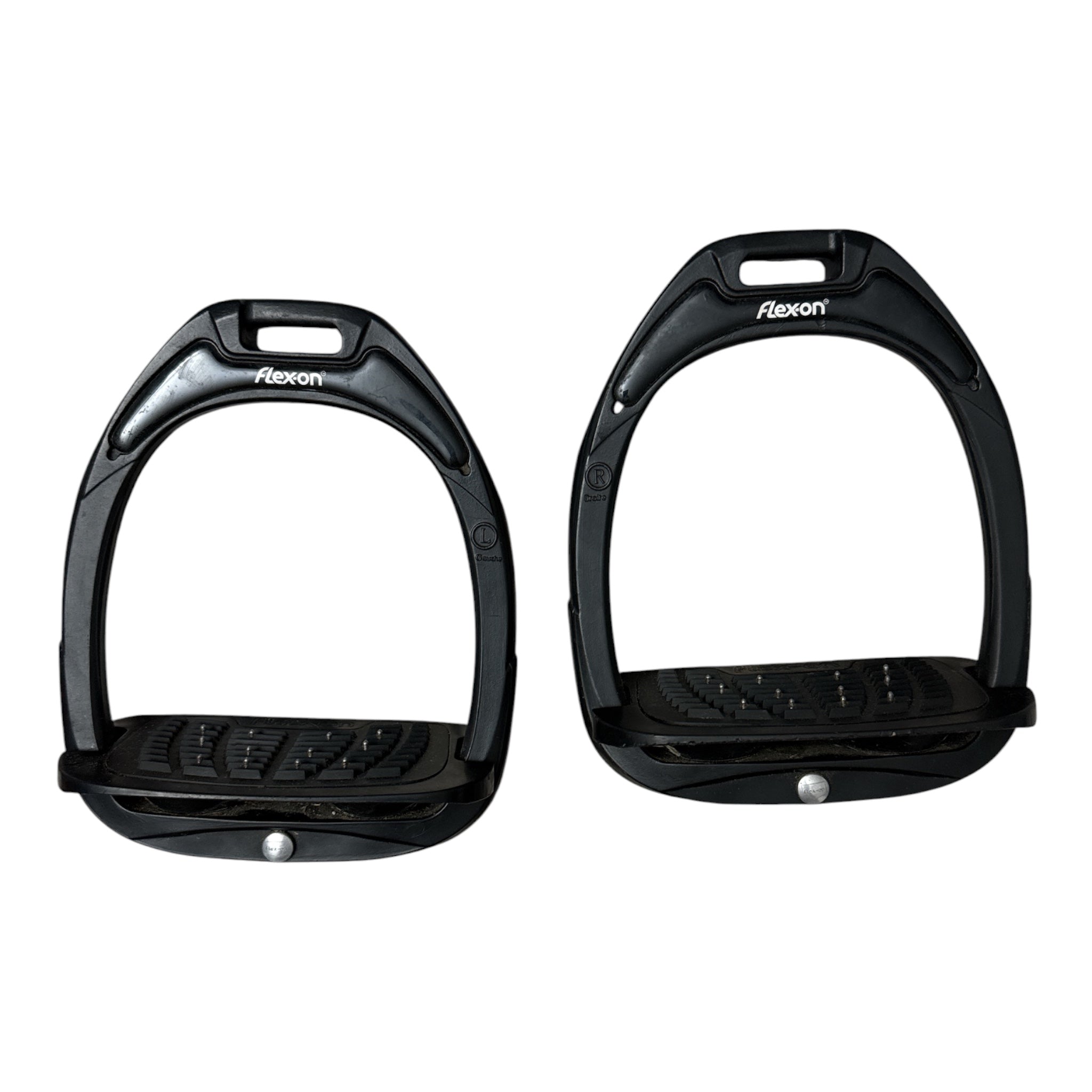 Flex-On Composite w/Incline Ultra Grip Stirrups - Black