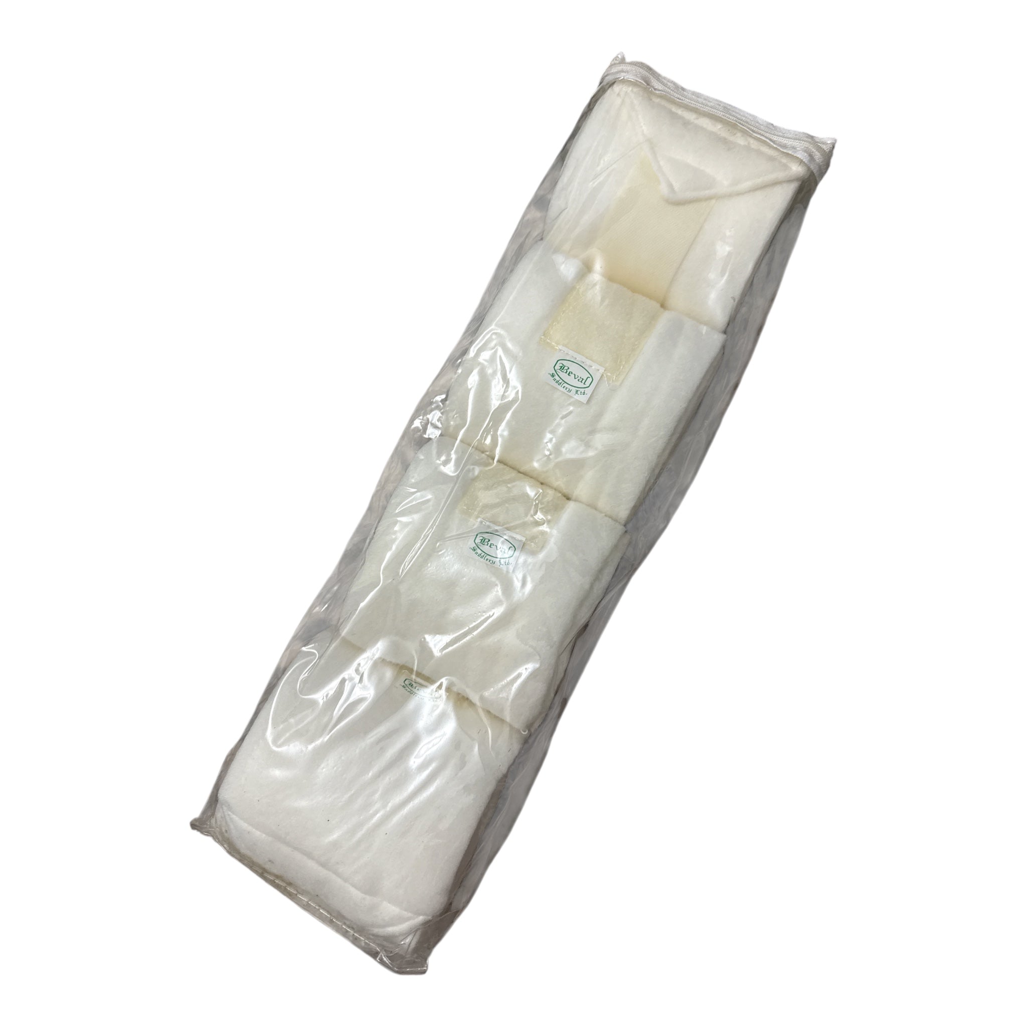 Beval Plush Fleece Polo Wraps (4) - White   NEW