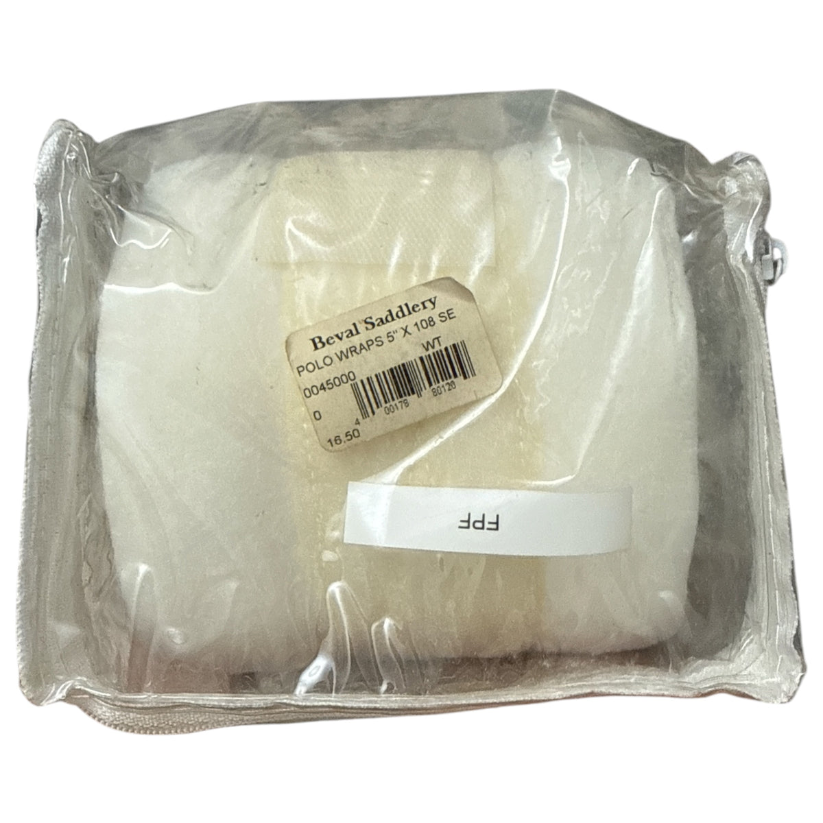 Beval Plush Fleece Polo Wraps (4) - White   NEW