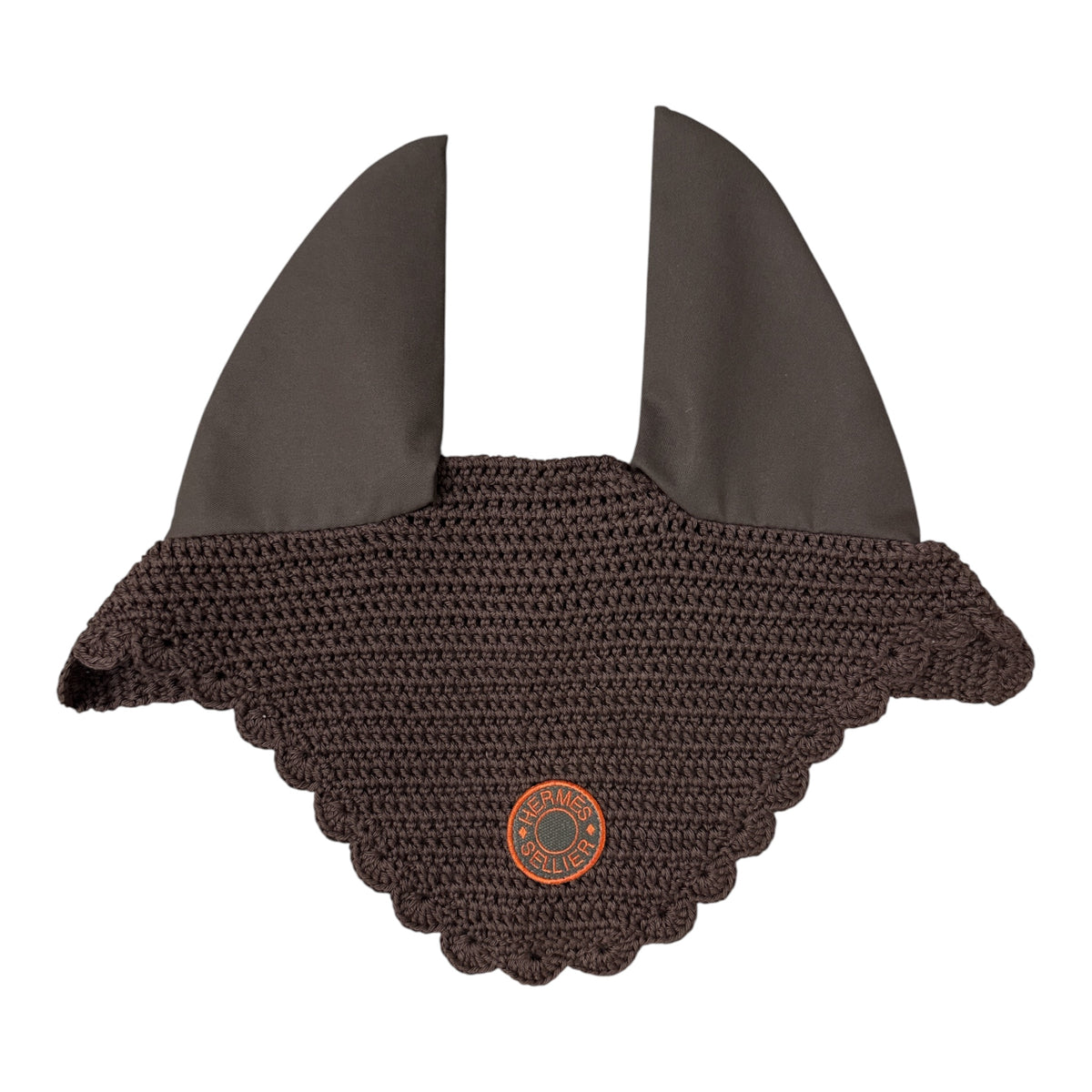Hermes Fly Bonnet - Chocolat / Horse Size  NEW