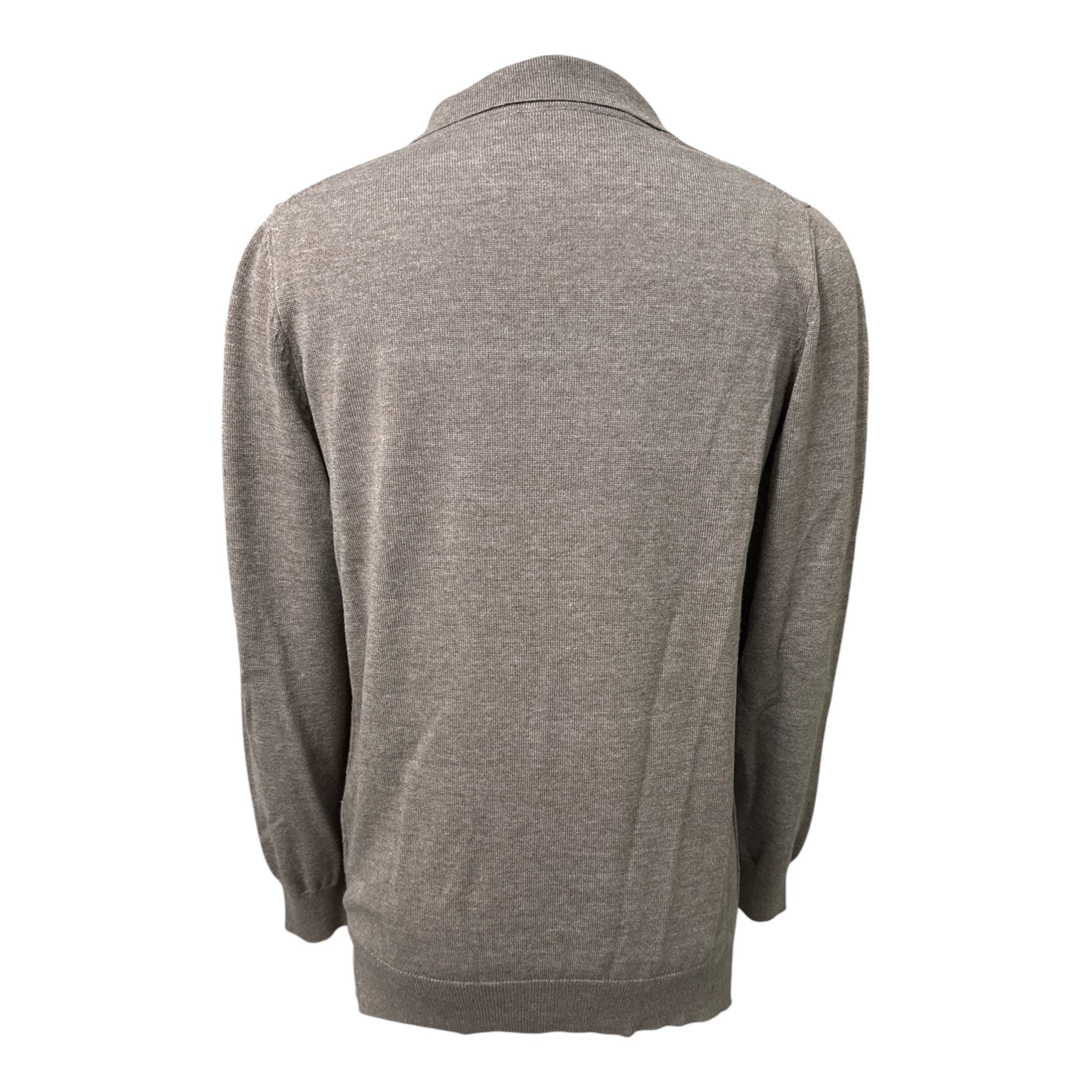 TKEQ Polo Sweater - Brown / Size Medium