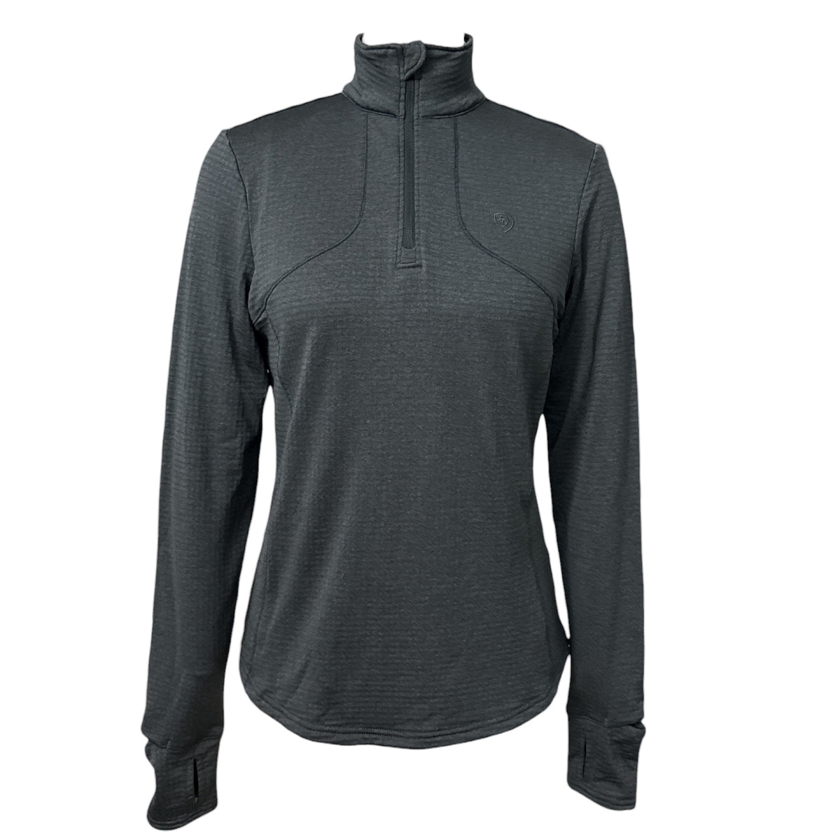 Ariat Women's Gridwork Fleece 1/4 Zip - Dark Grey / Size Small
