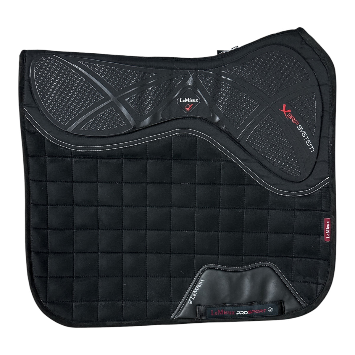 LeMieux X-Grip Silicone Dressage Square Pad - Black / Large