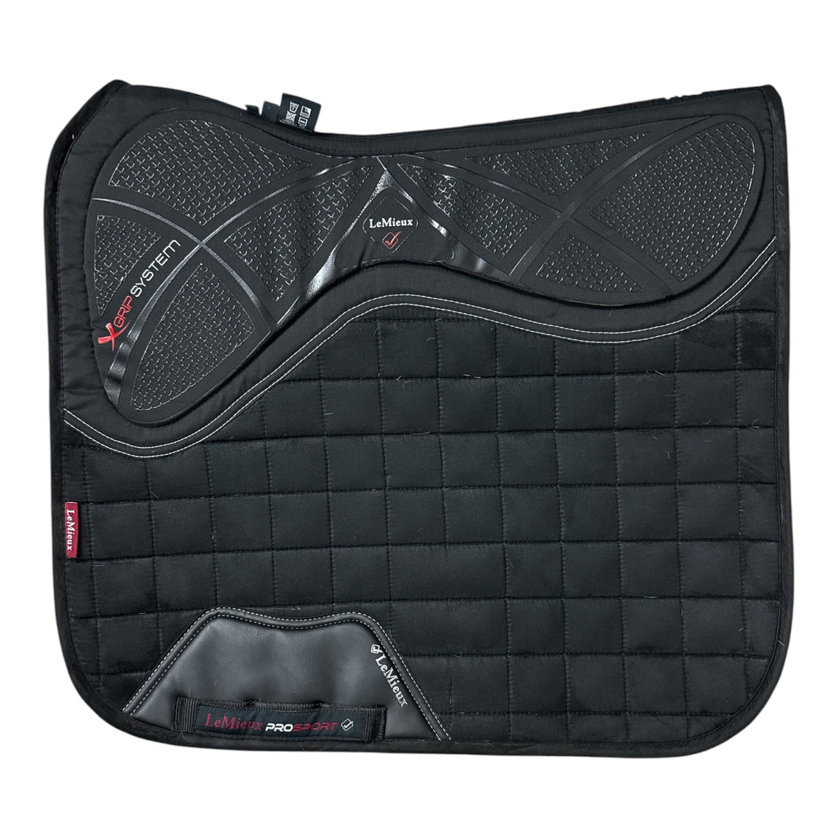 LeMieux X-Grip Silicone Dressage Square Pad - Black / Large