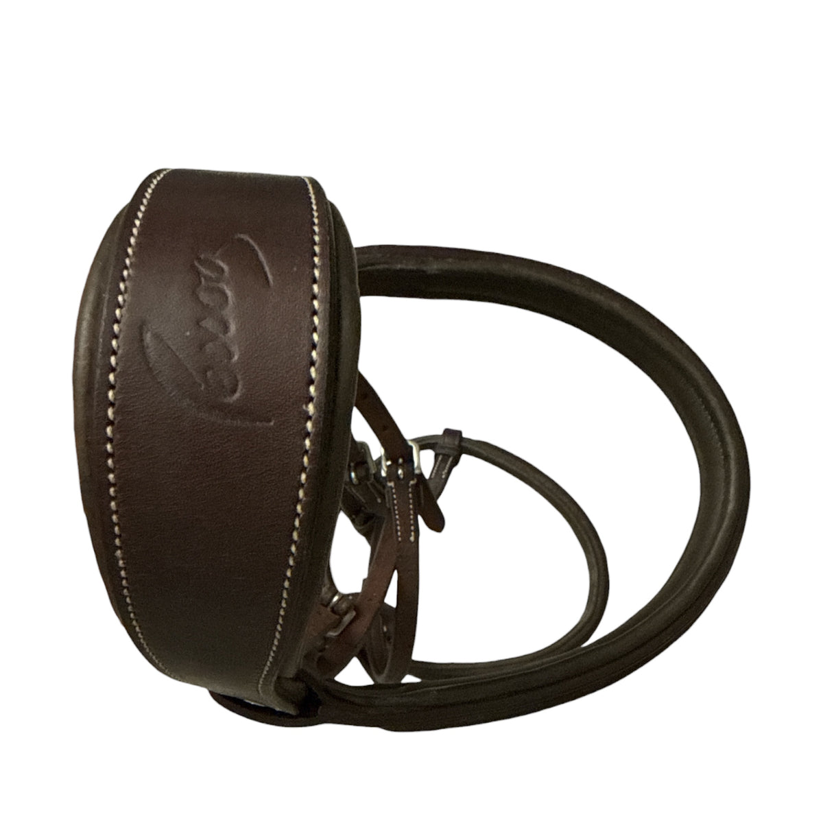 Pessoa Fancy Stitch Raised Padded Leather Bridle with Reins - Cob / NEW