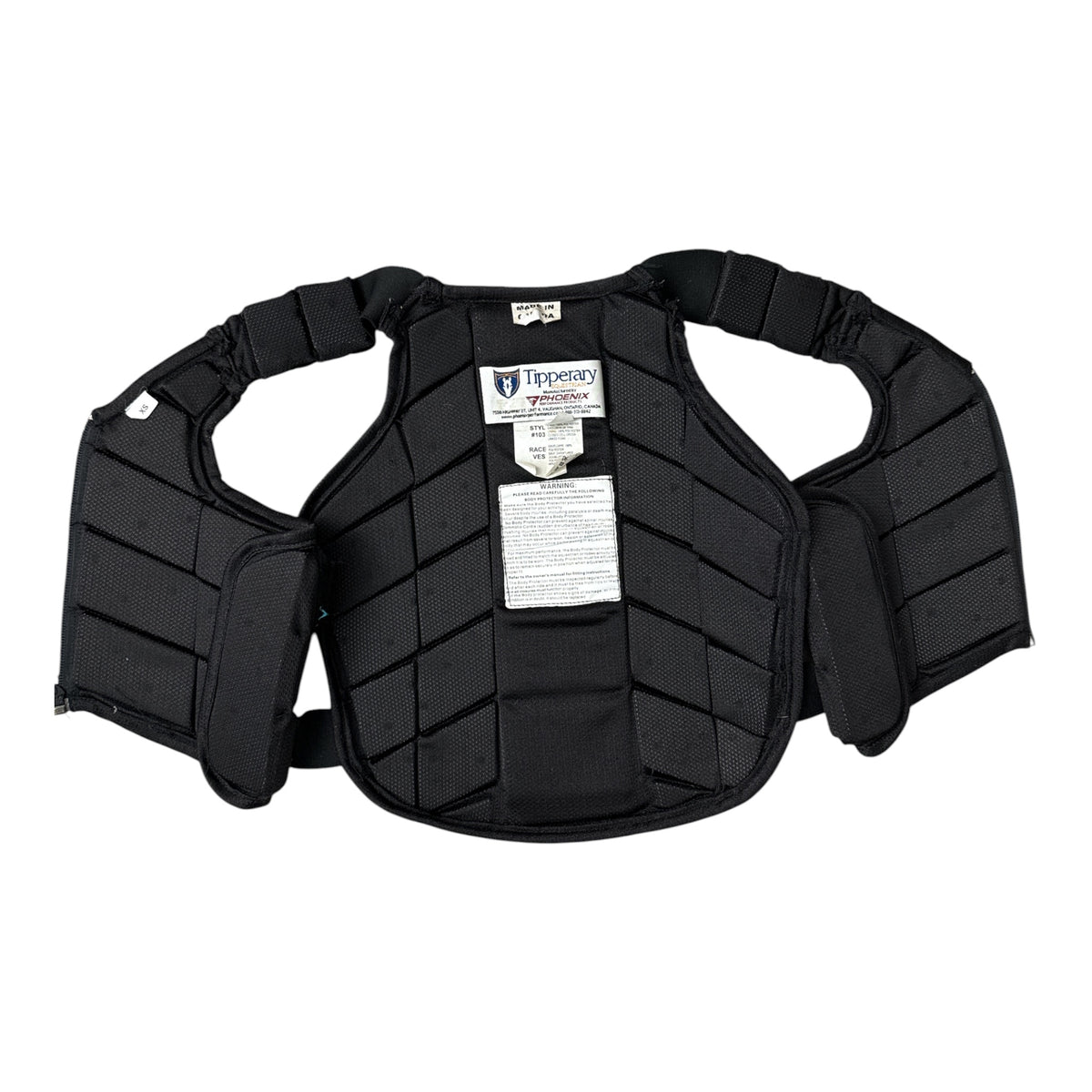Tipperary Kids Eventer Safety Vest Black  / Size XS Youth