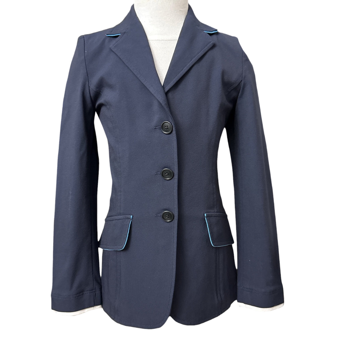 Charles Ancona Girls Classic Show Coat  - Navy Blue / Size 10 Youth