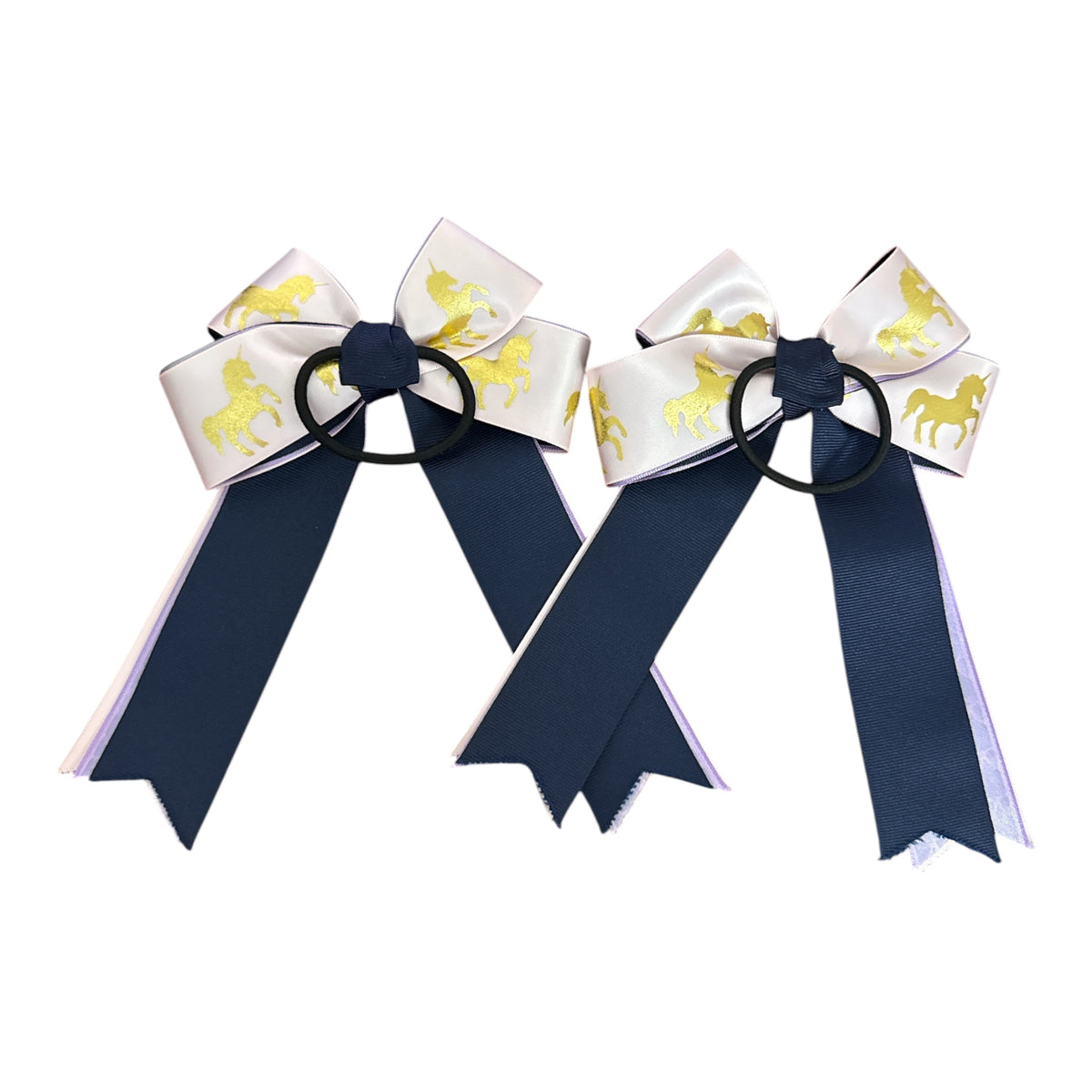 Bows To The Shows - Pink and Gold Unicorn Bows