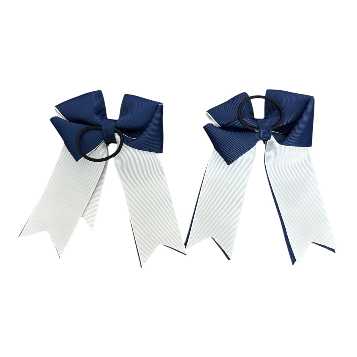 Belle & Bow Equestrian Show Bows - Navy Blue Gingham Pony