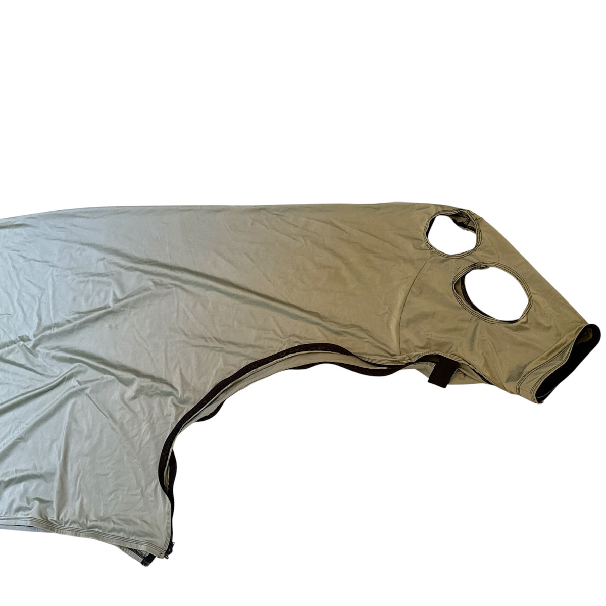 Sleazy Sleepwear Solid Full Body Slicker with Zipper - Silver / Size Medium (72-76)