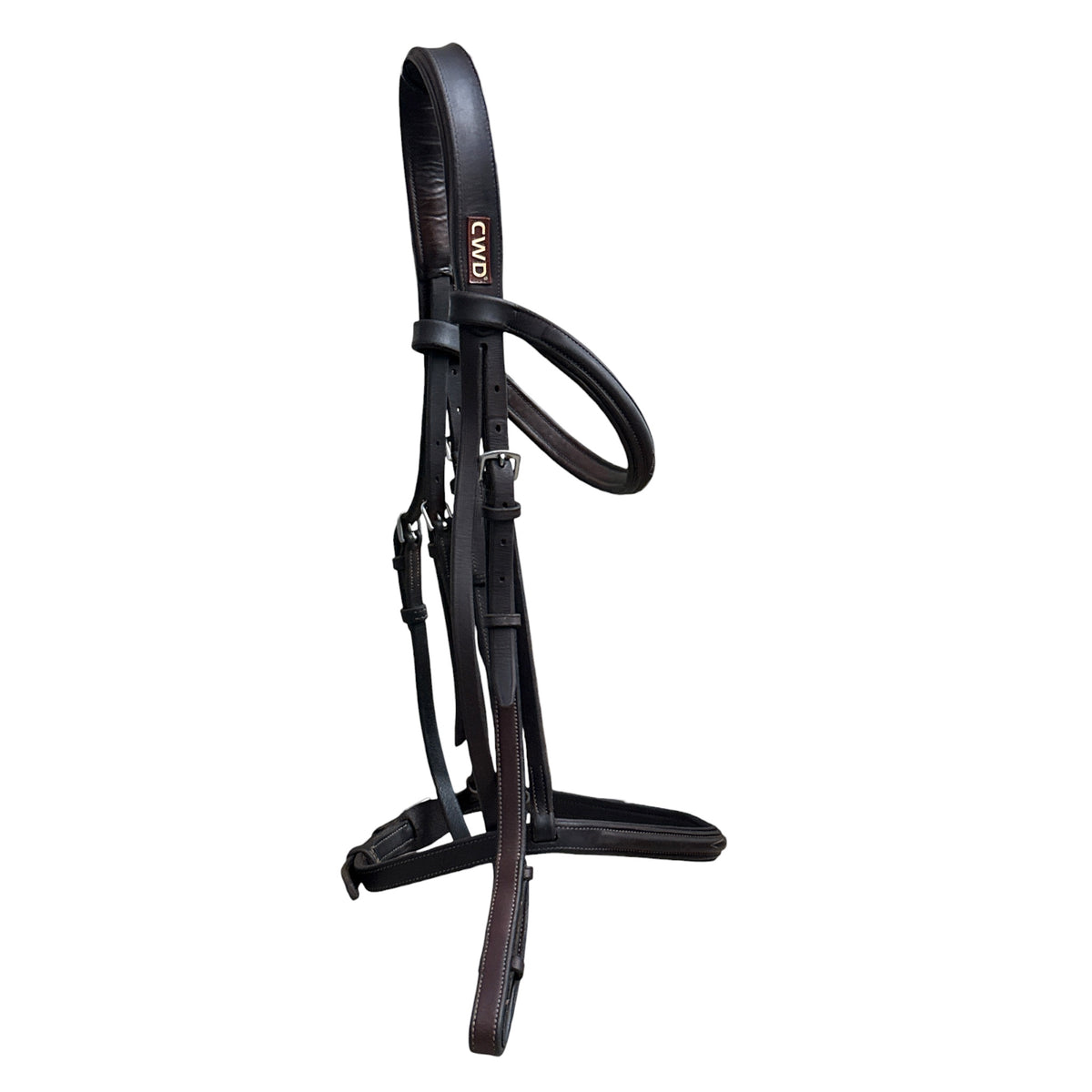 CWD Raised French Noseband Bridle Fancy Stitching- Size 3