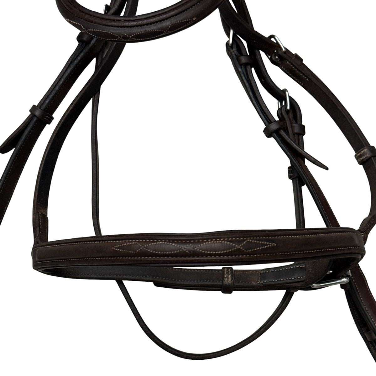CWD Raised French Noseband Bridle Fancy Stitching- Size 3
