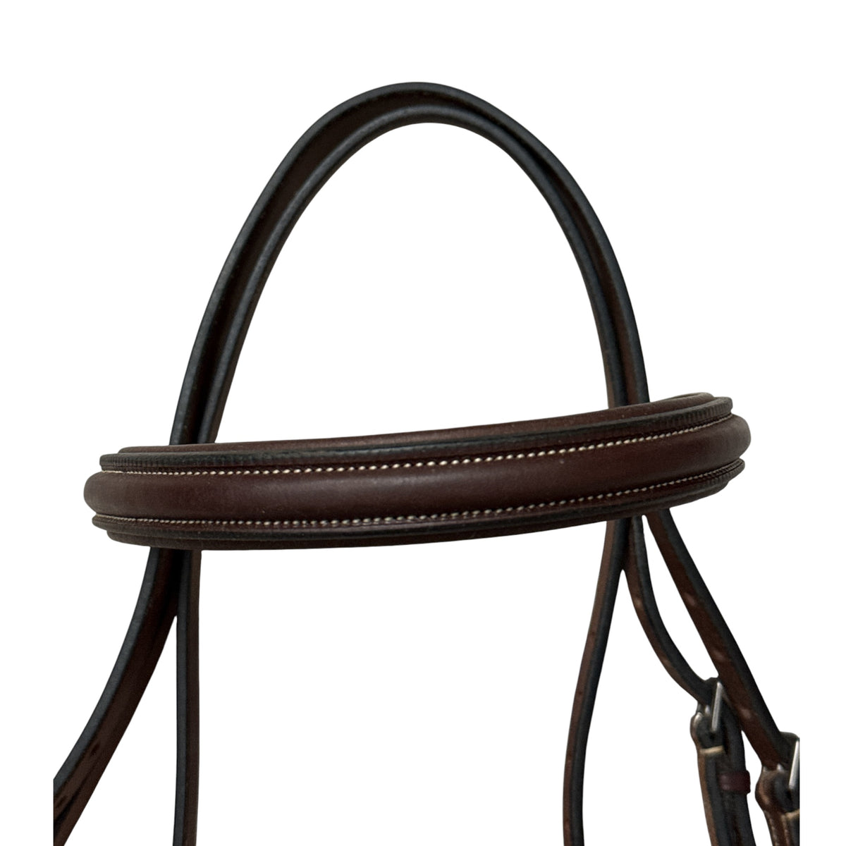 Hadfield's Saddlery Raised Padded Plain Hunter Bridle - Over Size