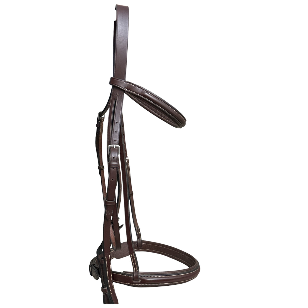 Hadfield's Saddlery Raised Padded Plain Hunter Bridle - Over Size