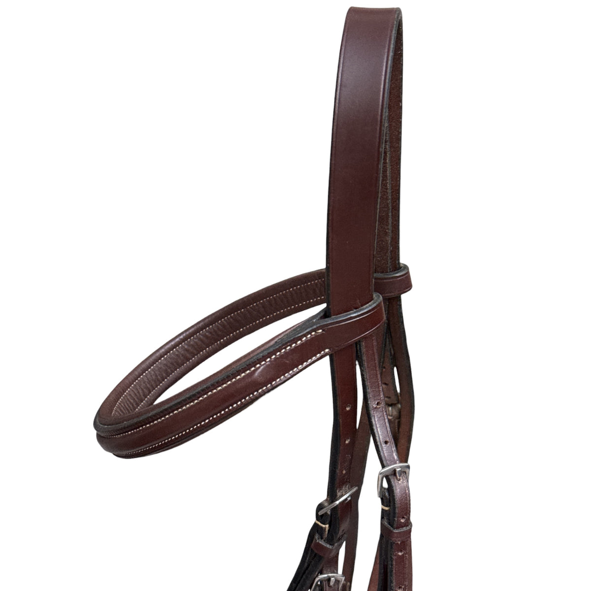 Hadfield's Saddlery Raised Padded Plain Hunter Bridle - Over Size