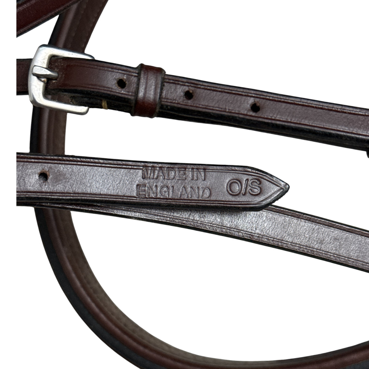 Hadfield's Saddlery Raised Padded Plain Hunter Bridle - Over Size