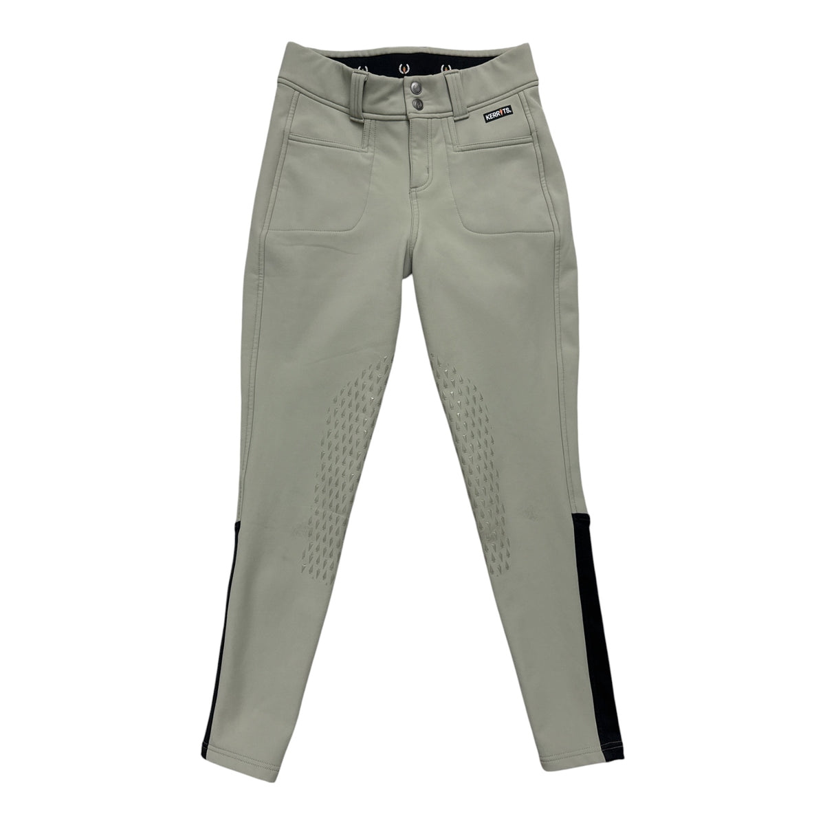 Kerrits Women's Three-Season Tailored Fleece Knee Grip Breeches - Tan /  Size Small