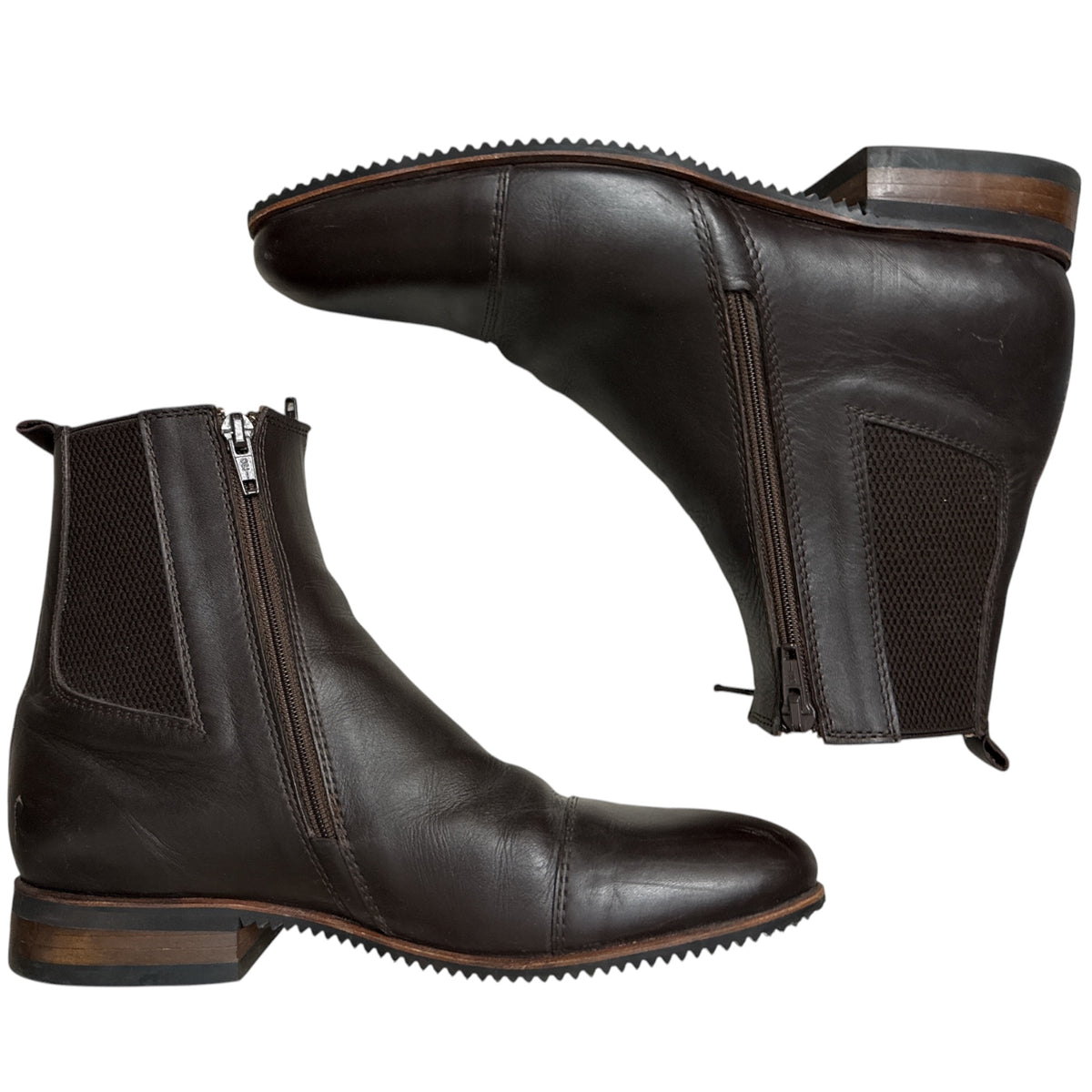 Fabbri Women's Zip Pro Paddock Boots- Brown / Size 39