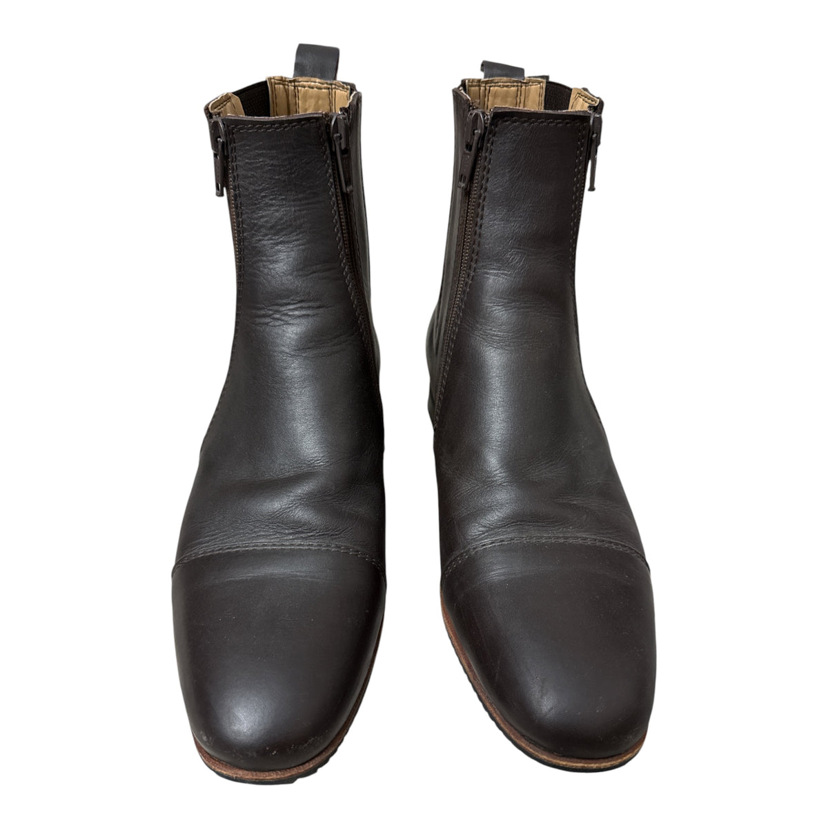 Fabbri Women's Zip Pro Paddock Boots- Brown / Size 39