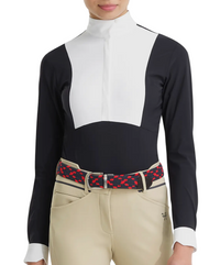 Horse Pilot Monica Show Shirt - Dark Night Navy / Size Medium