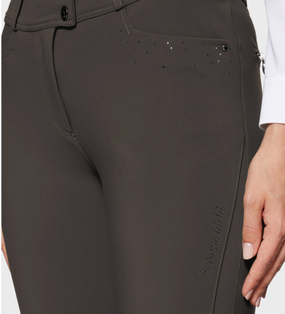 Samshield Delice Full Seat Grip Breeches - Mocha Brown / Size FR 26 (US 26)  NEW