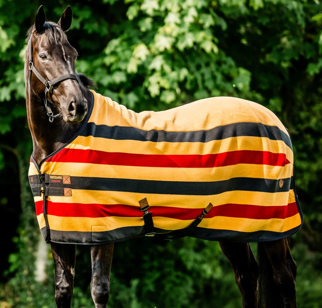Horseware Ireland Newmarket Fleece Cooler - Gold Witney / Size 78"   NEW