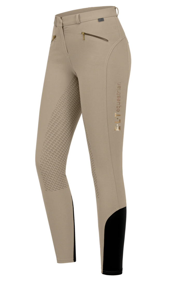 E.L.T. Lucy Glam Full Seat Grip Breech - Toffee Tan / Size US 22  NEW