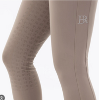 BR Equestrian Dionne Full Grip Seat Breech -Taupe Grey Tan / Size EU 38 (US 26)  NEW