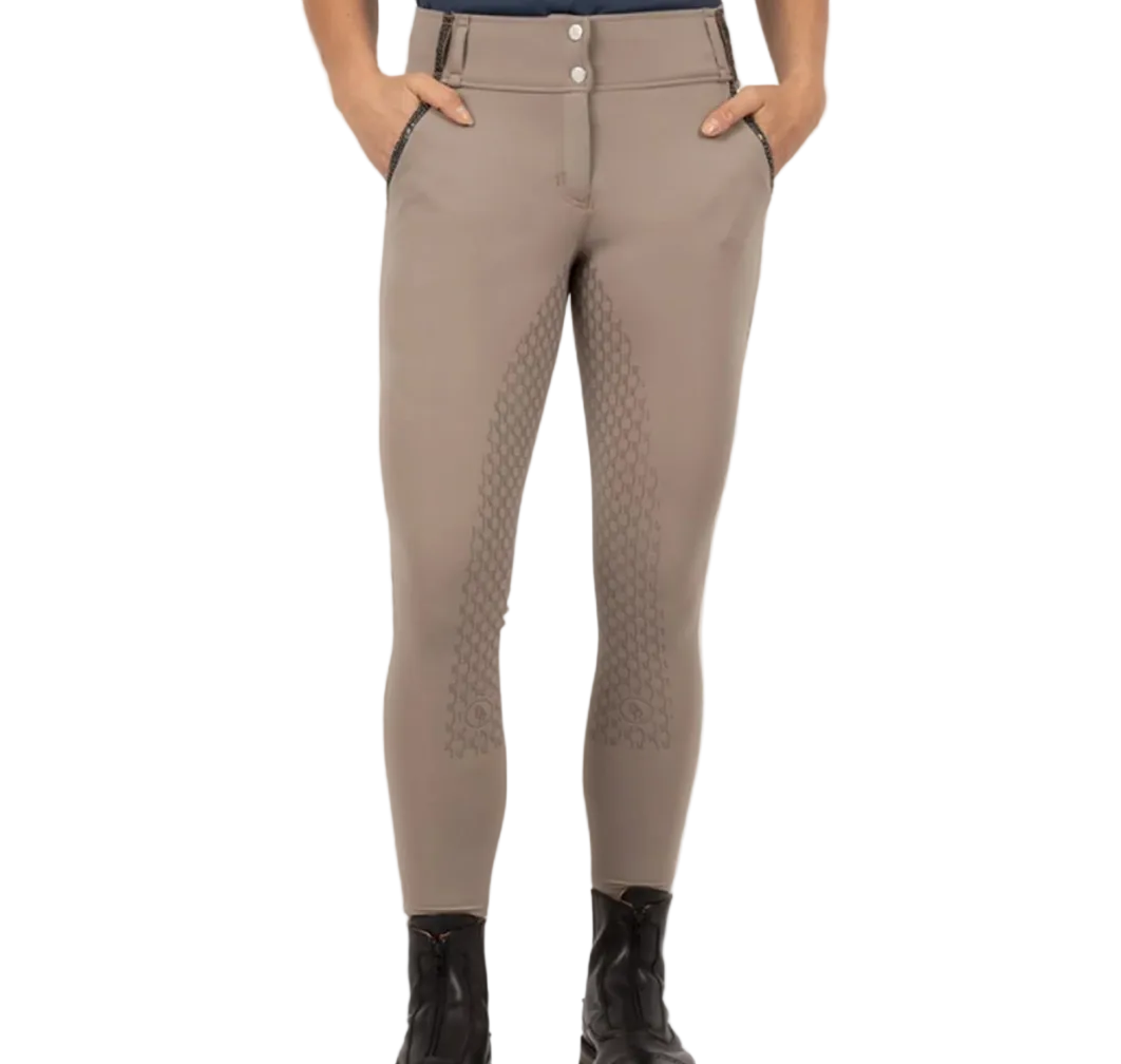 BR Equestrian Carla Breeches - Driftwood Brown / Size US 26 (EU 38)  NEW