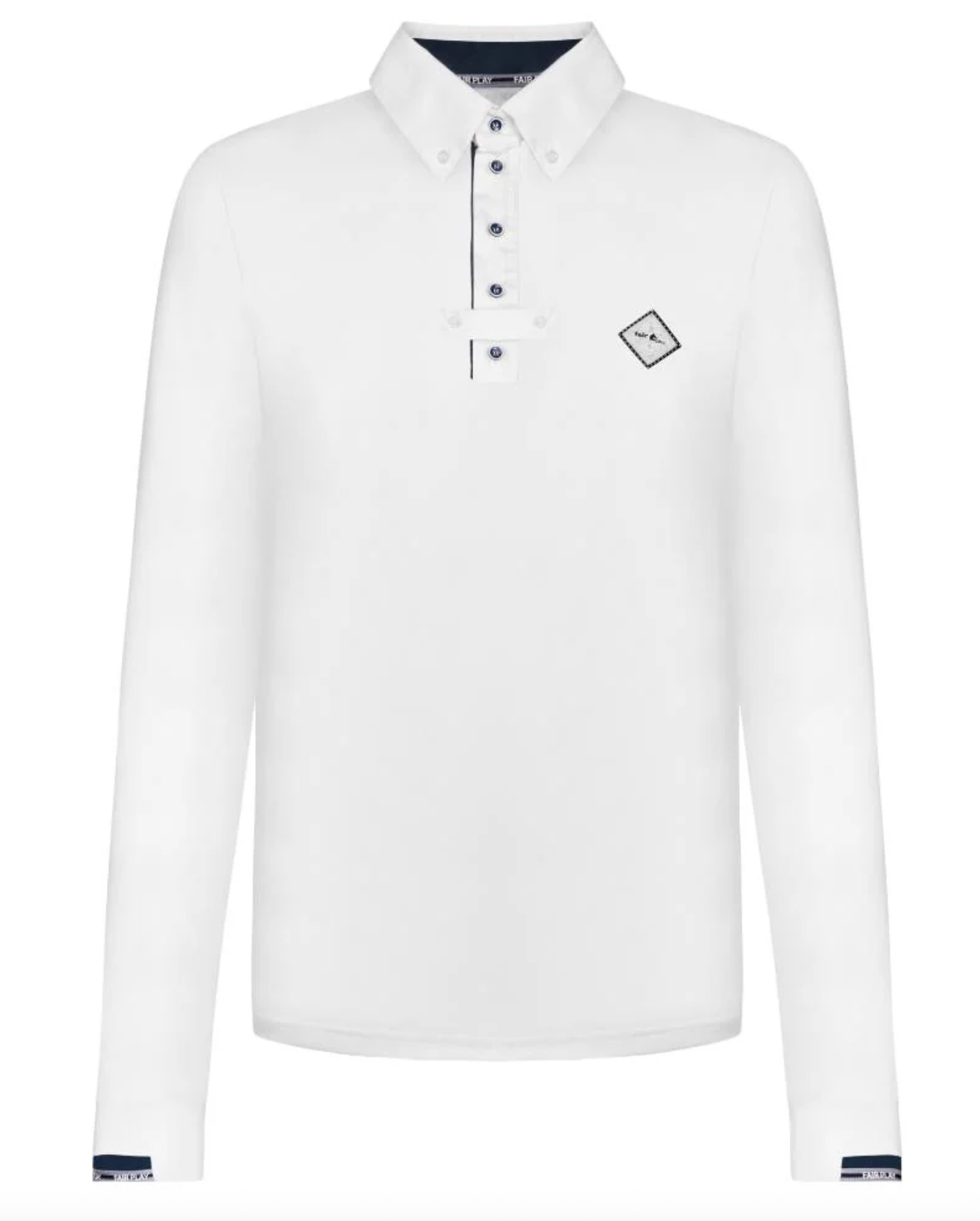 Fair Play Mens John Long Sleeve Show Shirt - White / Size Large   NEW