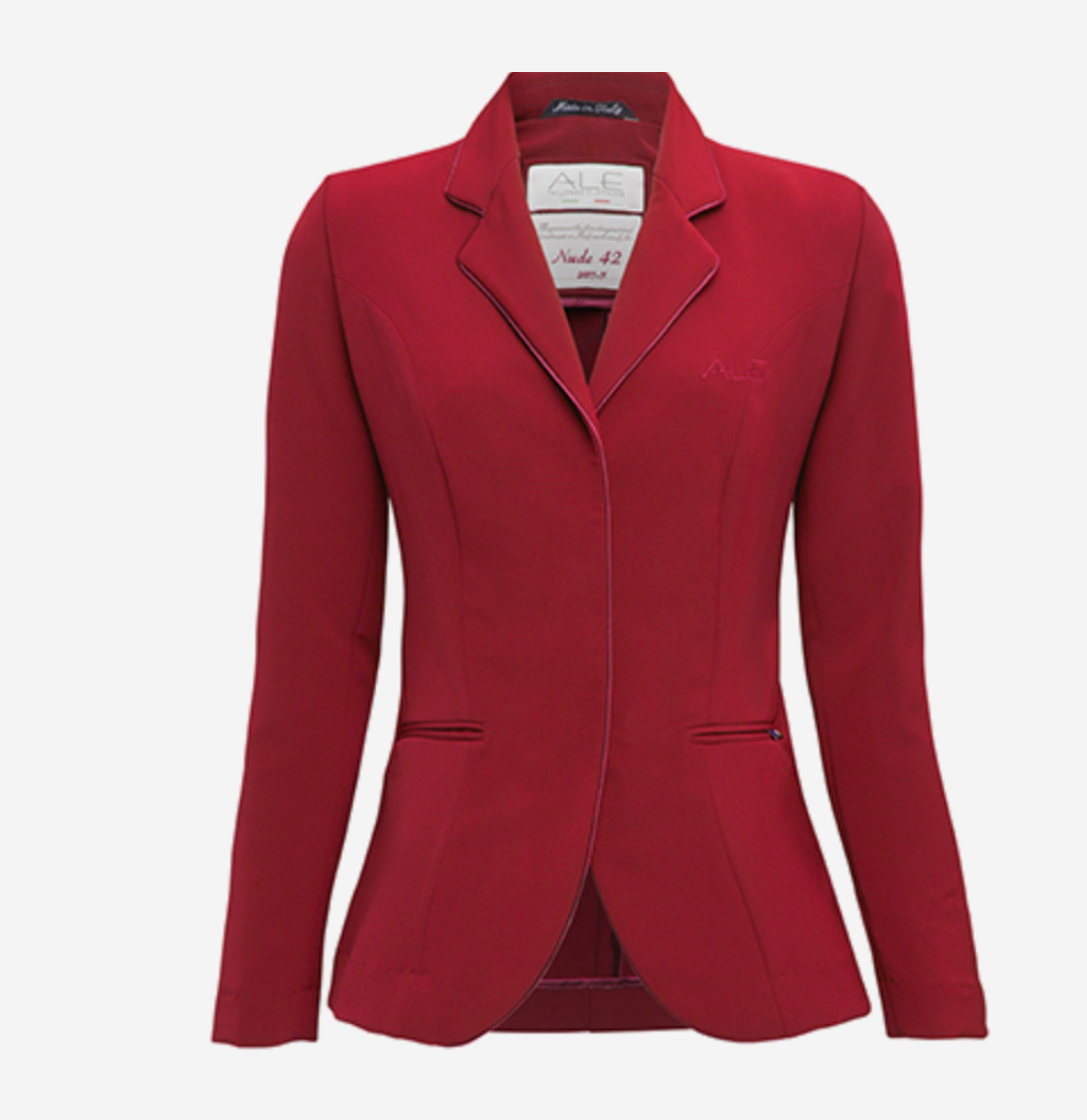 ALE Tailor Made Custom Show Coat "The Nude" Sample - IT 36 / Red