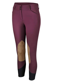 RJ Classics Gulf Knee Patch Breeches - Mixed Berry / Pink / Size US 28