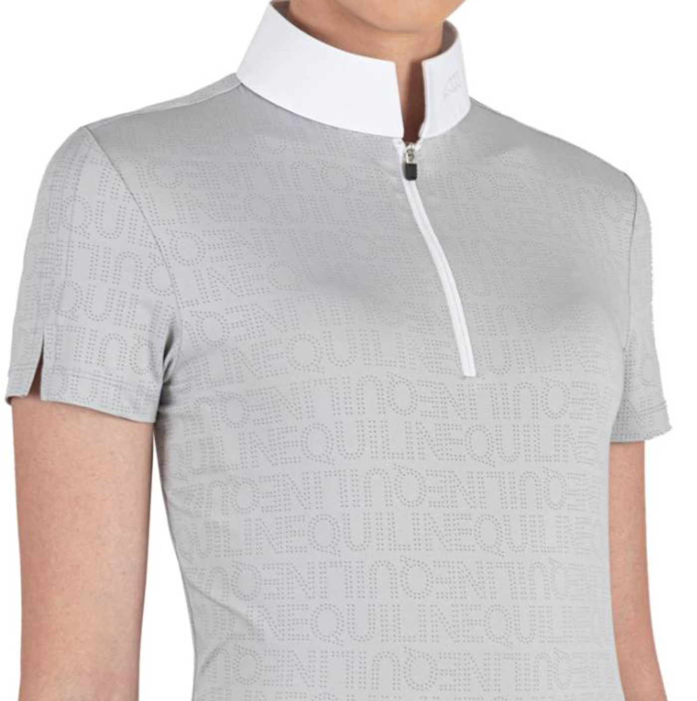 Equiline Clarac Women's Competition Show Shirt- Grey / Size XS